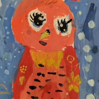 Красная сова