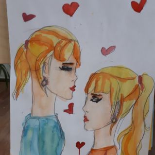 рисунок "Мы так похожи"