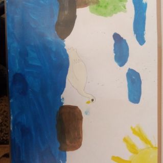 рисунок к "Сказке о царе Салтане" А.С. Пушкина