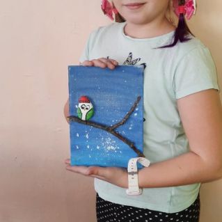 "Совушка-сова из камушка"