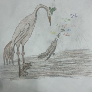 Аист и ворона