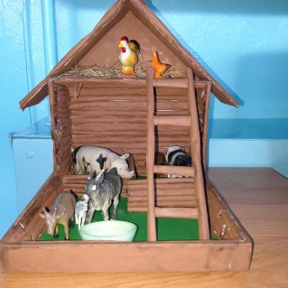 Макет " Домик в деревни"