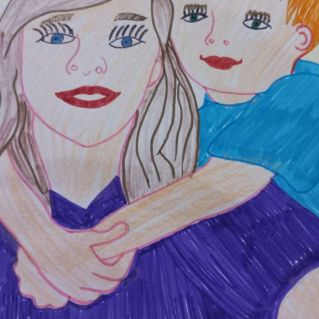 "Мы с мамой на прогулке"