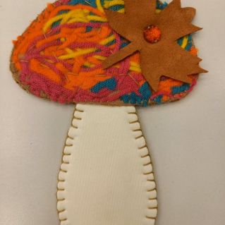 "Грибок" в технике ниткография