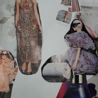 КОЛЛАЖ " РОМАНТИЧЕСКИЙ СТИЛЬ"