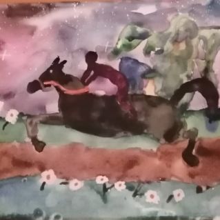 " Конь в село соседнее понесёт меня"