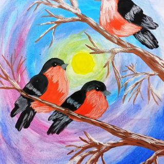 Снегири прилетели