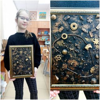 Панно в стиле лофт "Красота во всем"