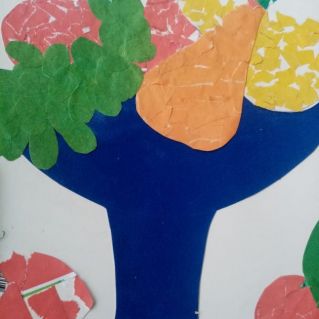 Аппликация "Волшебные фрукты"