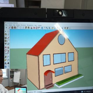 Работа в программе SketchUp. "Создание макета дома"