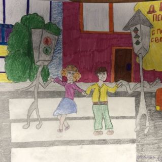 Дети! Переходите дорогу с помощью светофоров