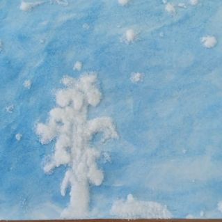 "Царство зимы" (рисование солью)