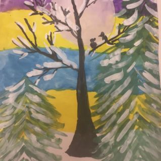 В зимнем лесу