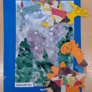 «Динозавры в зимнем лесу».