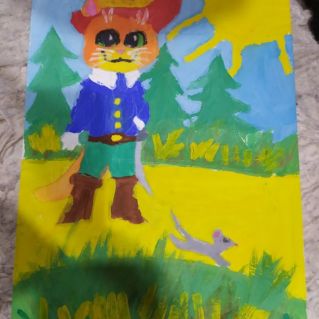 По сказкам Шарля Перро  "Кот в сапогах"