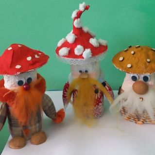 Баночки - шкатулки "Грибочки -дружочки"