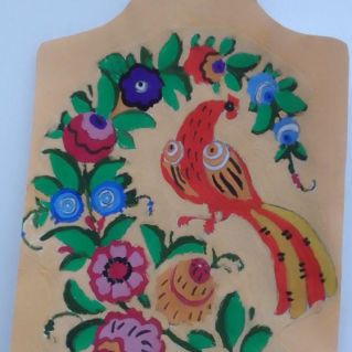 "Доска с городецкой росписью"