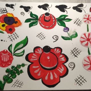 Городецкая роспись