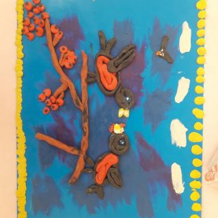 Птицы на ветке