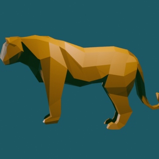 Трёхмерная модель тигра