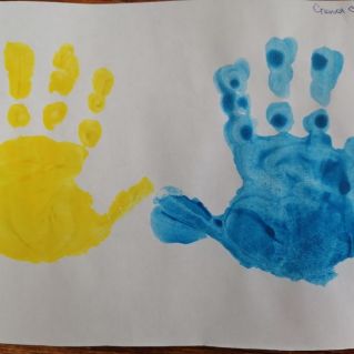 Разноцветные ладошки