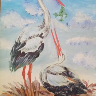 "Аист на крыше, счастье под крышей, мир на Земле!"