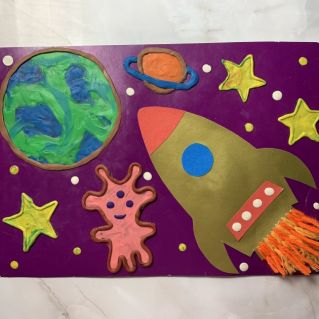 Аппликация «На встречу к звёздам»