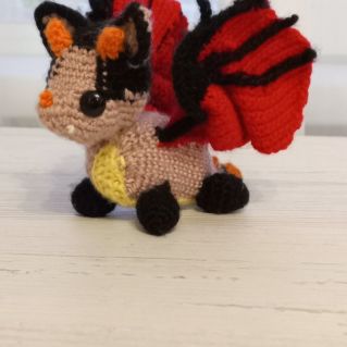 Ручное вязание "Дракон"