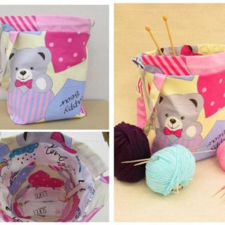 Подарок маме: сумка-органайзер для вязальных принадлежностей.