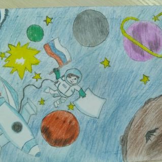 "В открытом космосе!"