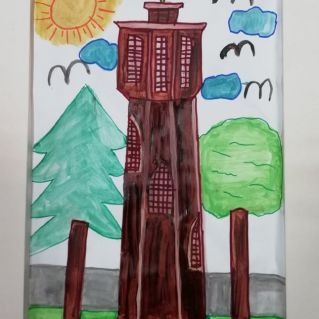 знакомые виды родного города Белорецк-башня