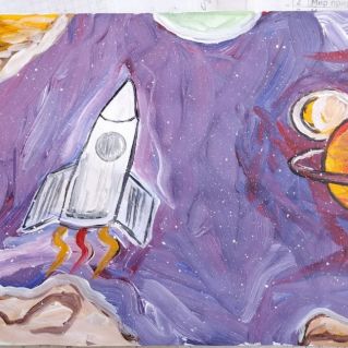 "На ракете "