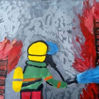 "Пожарник - профессия спасателя!"