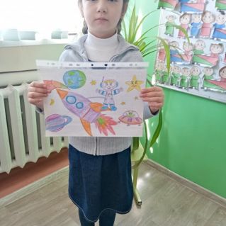 рисунок "Космическая ракета"