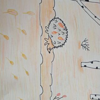 Ёжик в лесу