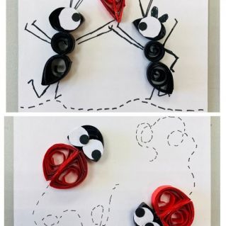 "Милые букашки" , техника "Квиллинг"