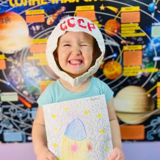 Полёт на моем волшебном космическом корабле!????