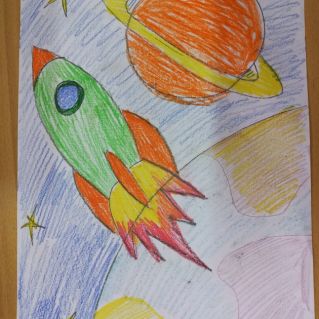 "Полет в космос".