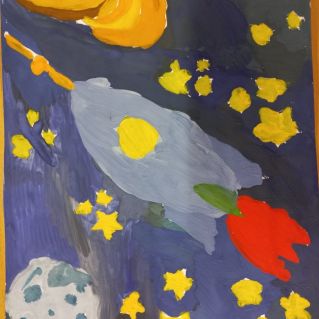 "Полёт в космос".