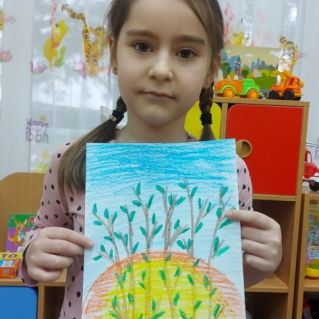 " Веточка берёзы"