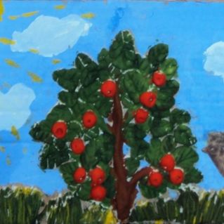 "Яблочки для ежика"