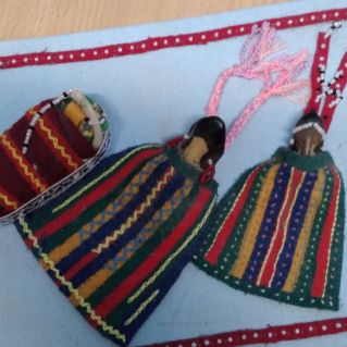 Игрушки народов Севера - нухуко(из утиных носов)