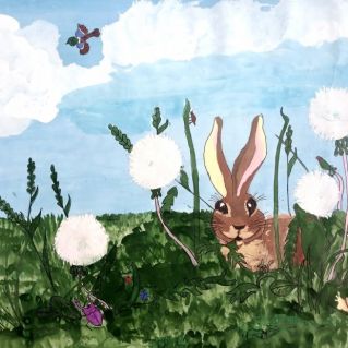 " В траве сидел... зайчонок"