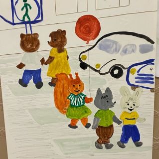 "На зелёный свет идем, если красный - подождём!"