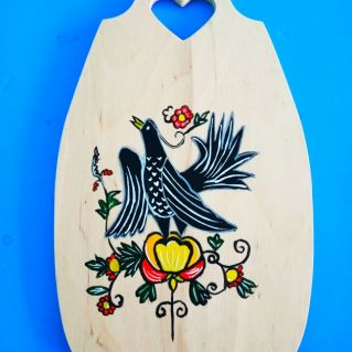 Городецкая роспись "Птица счастья"