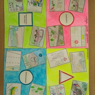 Стенгазета "Виды знаков дорожного движения"