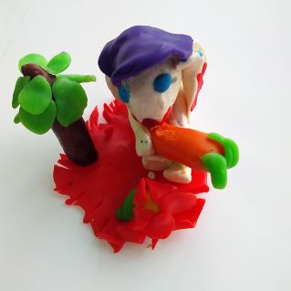 Кролик в кепочке