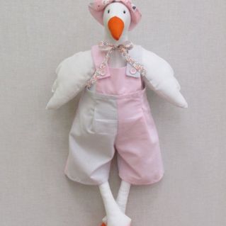 Интерьерная игрушка "Гусь" в стиле Тильда