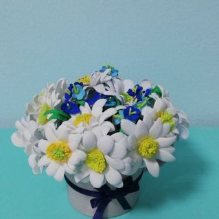 Расцвели ромашки в поле