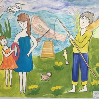 "Отдых на берегу Волги"